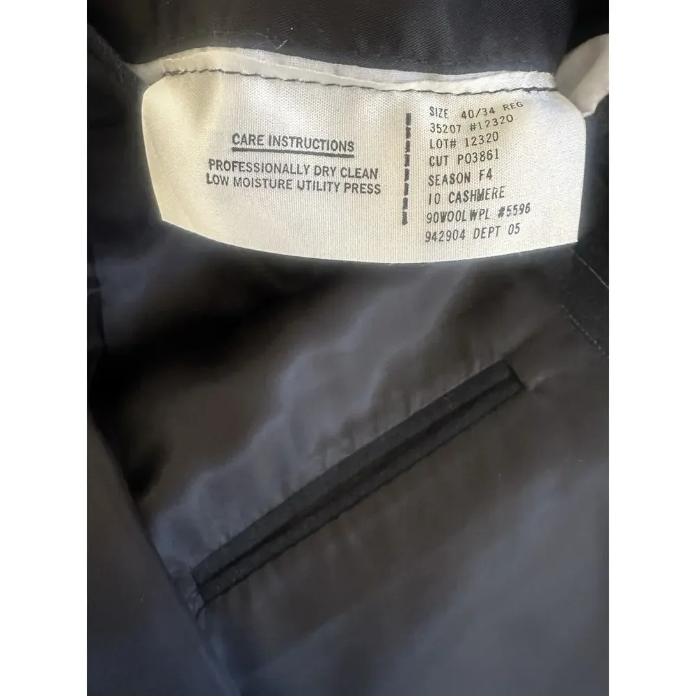 Polo Ralph Lauren Wool Cashmere Pinstriped Blazer Suit Jacket Size 40 H14378 - Picture 8 of 16